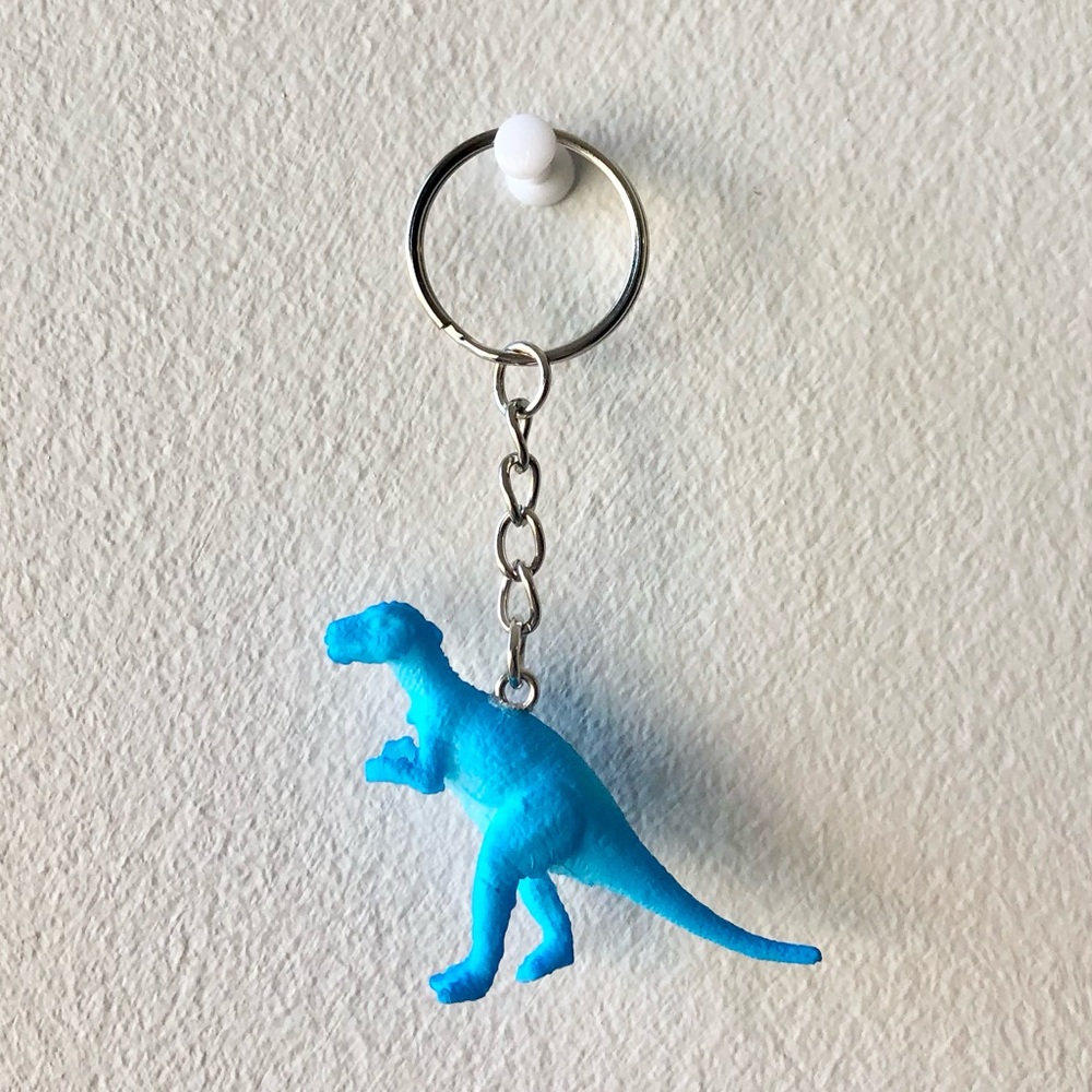 ❤️ Blue Tyrannosaurus Rex Keychain